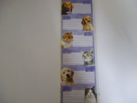 Füzetcimke Animal planet