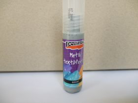 Textilfesték metál 20ml gyöngyház ezüst